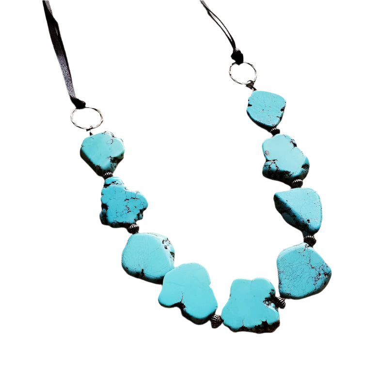 Turquoise Slab Necklace