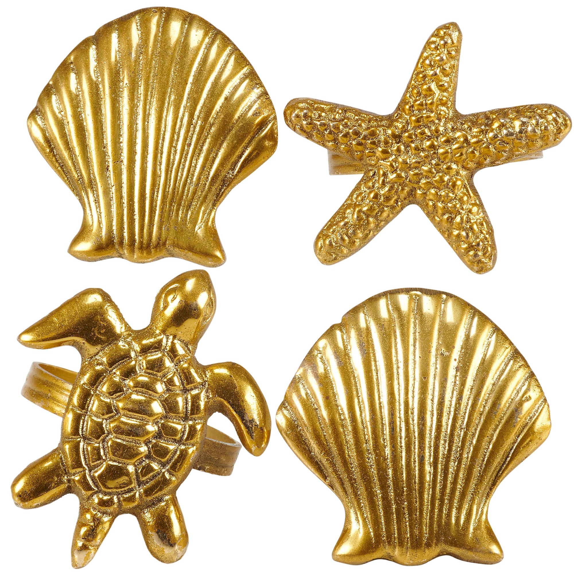 Beach Napkin Ring Set