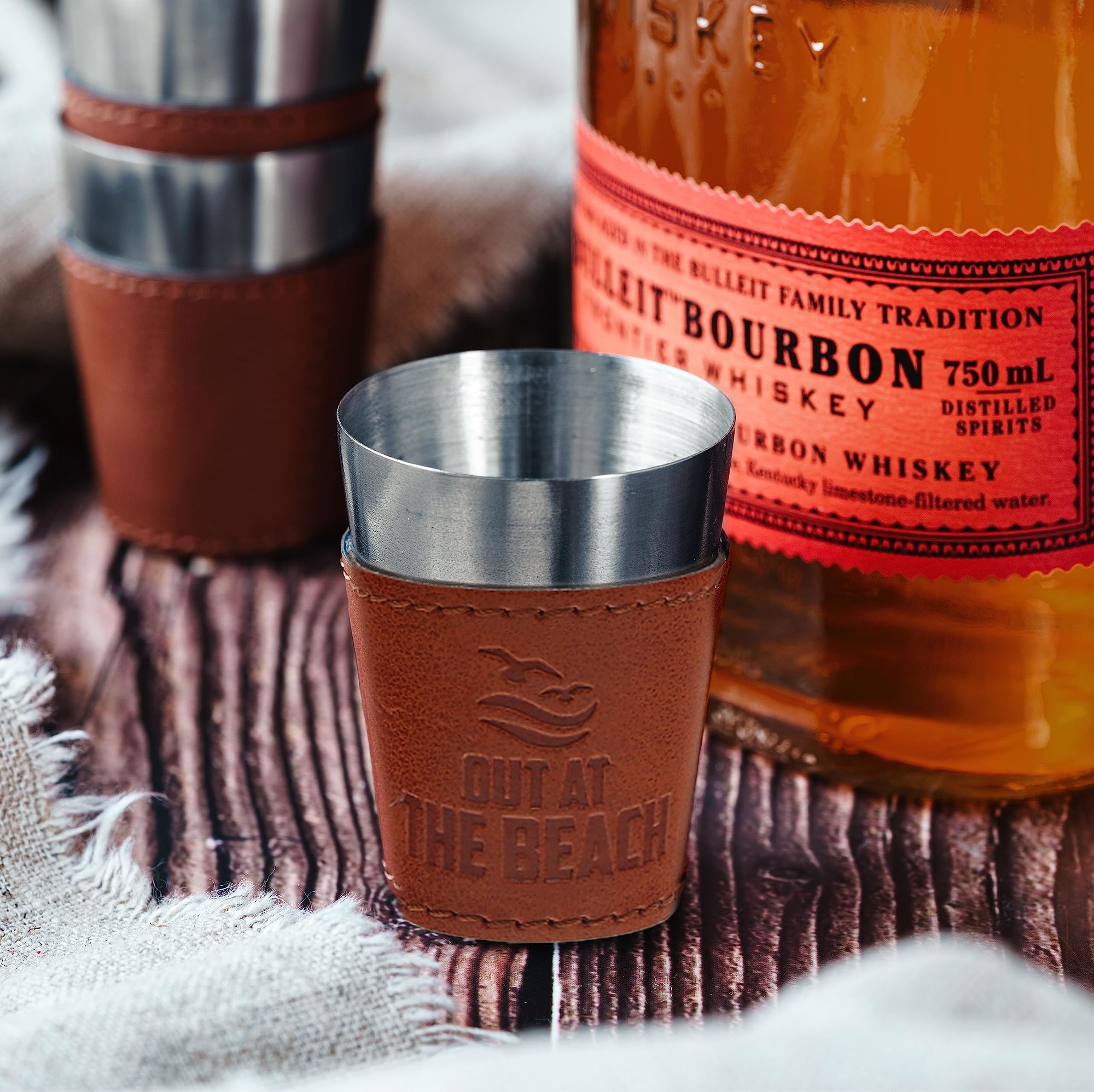 Out At The Beach Shot Glass