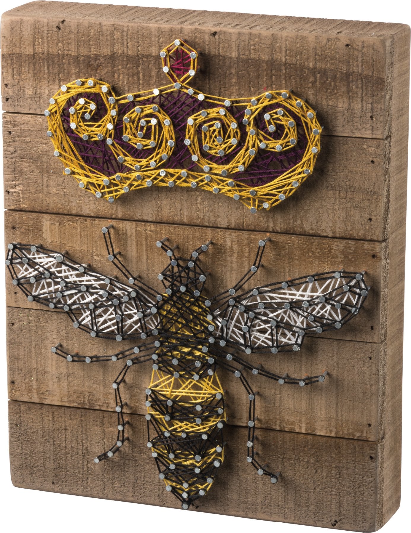 Queen Bee String Art Box Sign Decor