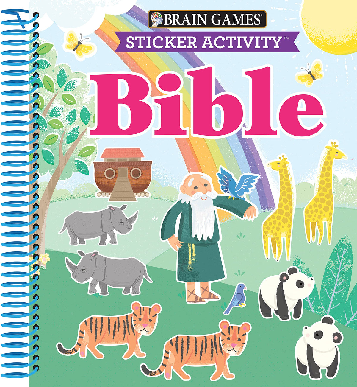 Brain Games - Sticker Activity: Bible - Early Learning for Kids Ages 3-6 | 11 Old &amp; New Testament Stories