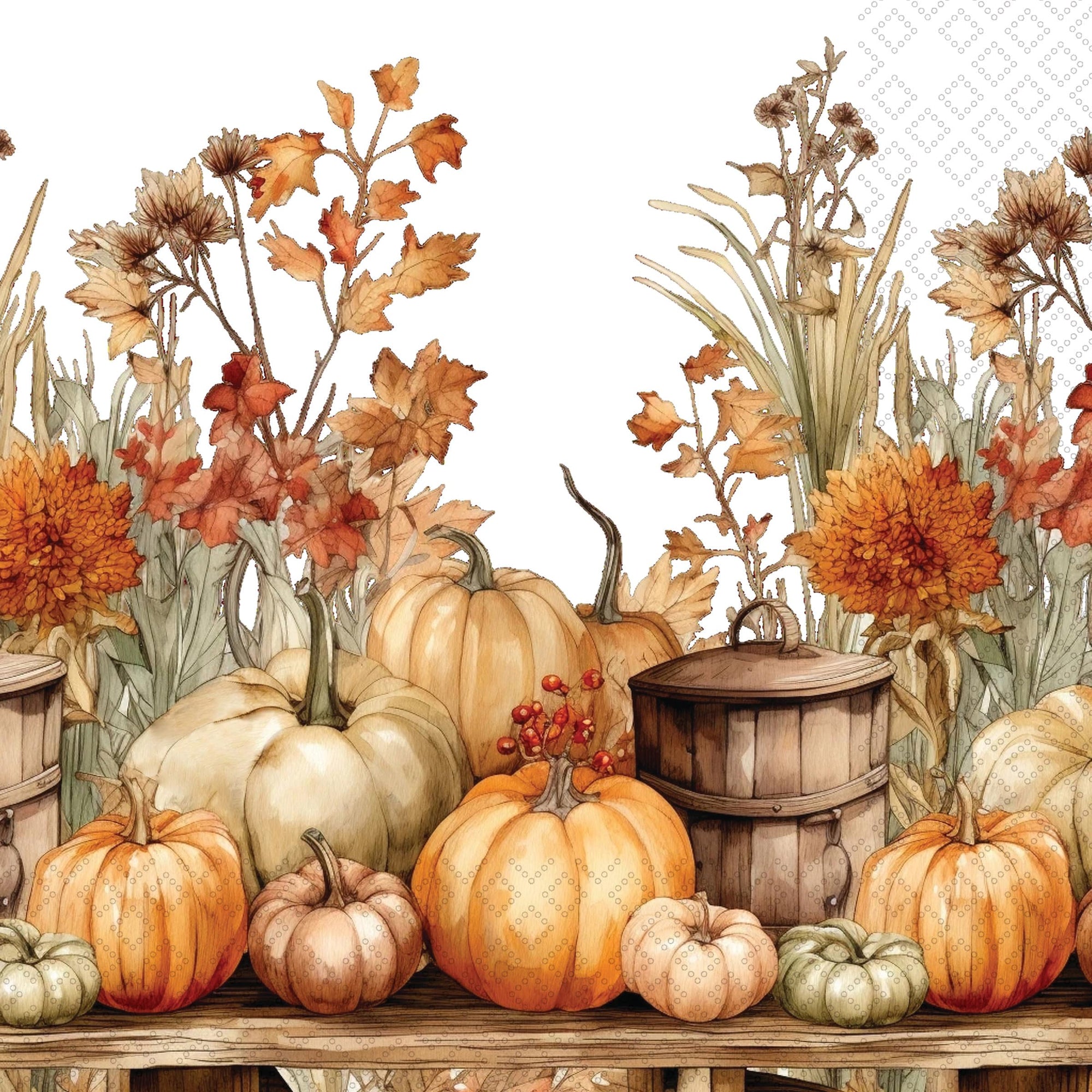 Autumn Abundance Luncheon Napkins