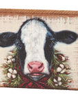 Merry Calf Block Sign Decor