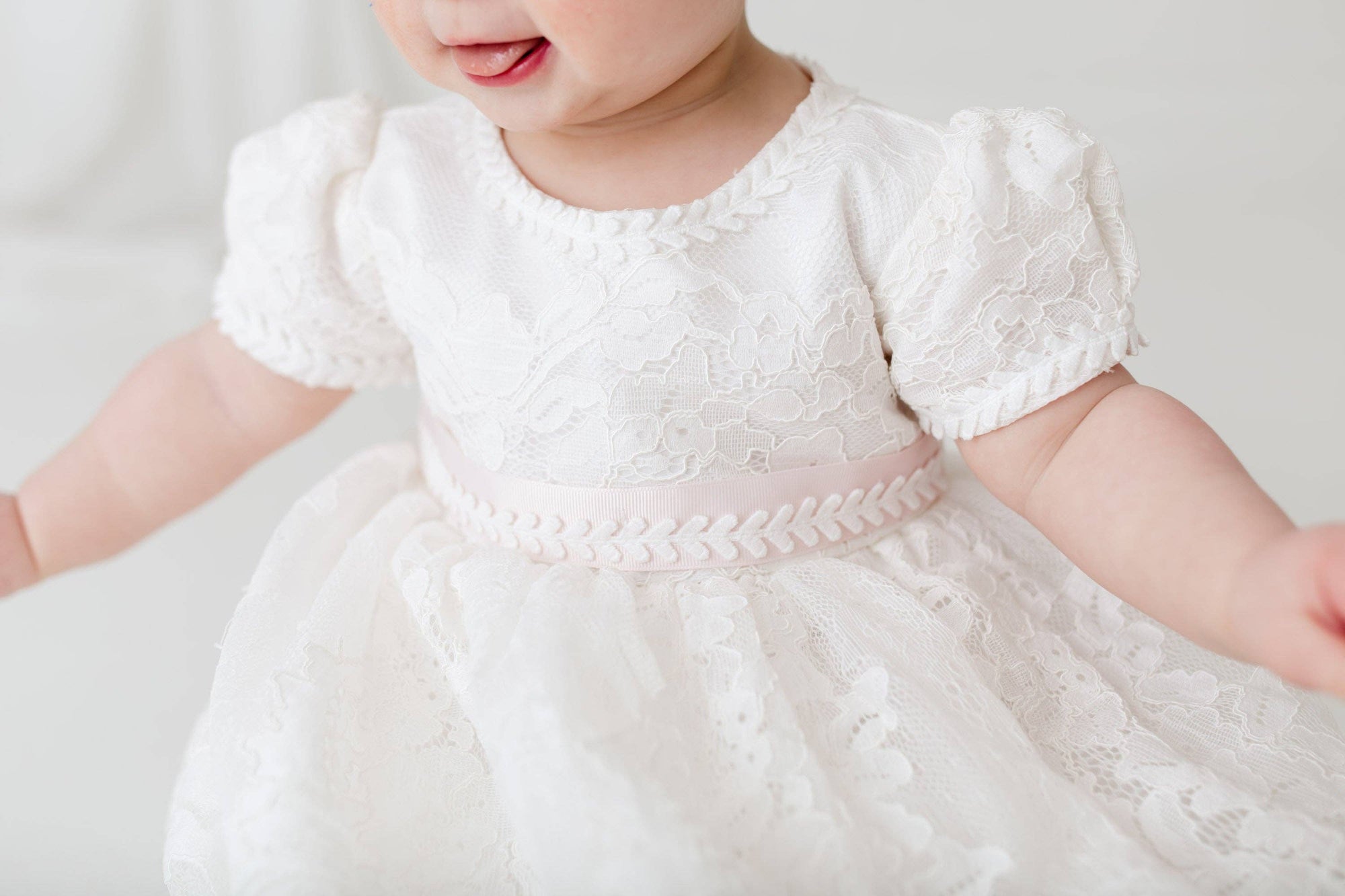 Nicolette's Couture The Eve Christening Gown
