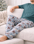 Adult Bamboo Pajama Pants - Cowboy Christmas Western