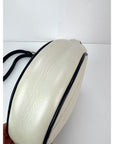 Gucci GG Azalea Matelasse Leather Round Mystic White Shoulder Bag