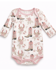 Cowgirl Boots Baby Bodysuit – Cotton Western Print