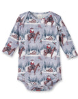 Bamboo Baby Bodysuit - Western Cowboy Christmas