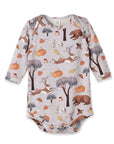 Forest Frolic Baby Bodysuit - Bamboo Autumn