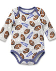 Baby Boy Football Bamboo Stretch Bodysuit