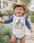 Little Cowboy Baby Bodysuit - Cotton Western Style