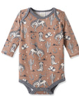 Wild Wrangler/Brown Western Cowboy Bamboo Baby Boy Bodysuit