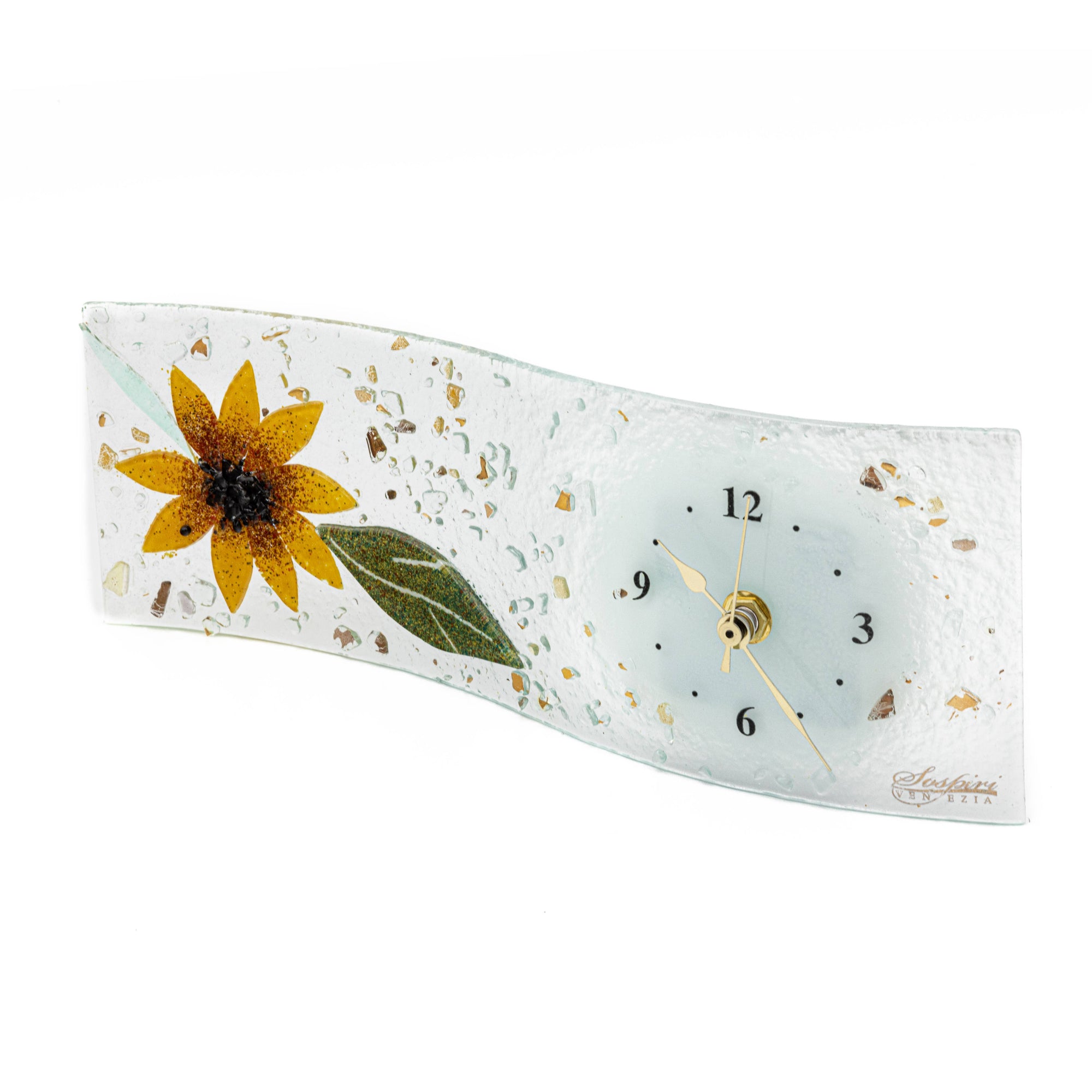 GIRASOLE Floral Table Clock cm 30x10
