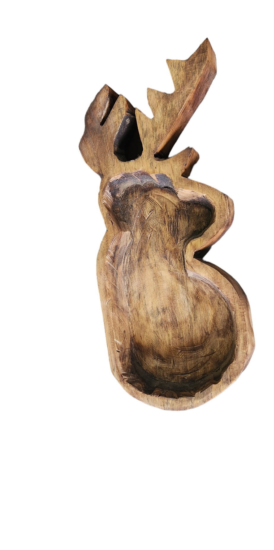 Deer wood bowl
