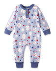 Grand Slam Bamboo Baseball Henley Romper for Baby Boys