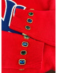 Gucci Womens NY Yankees Wool Red Sweater Pullover