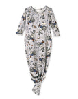 Western Cowboy Rodeo Baby Gown -  Bamboo Newborn Layette