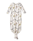 Safari Snuggles Bamboo Baby Knotted Gown Jungle Print