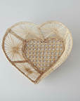 Heart Handwoven Iraca Palm Basket