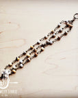 Natural Agate Triple Strand Bracelet 804k