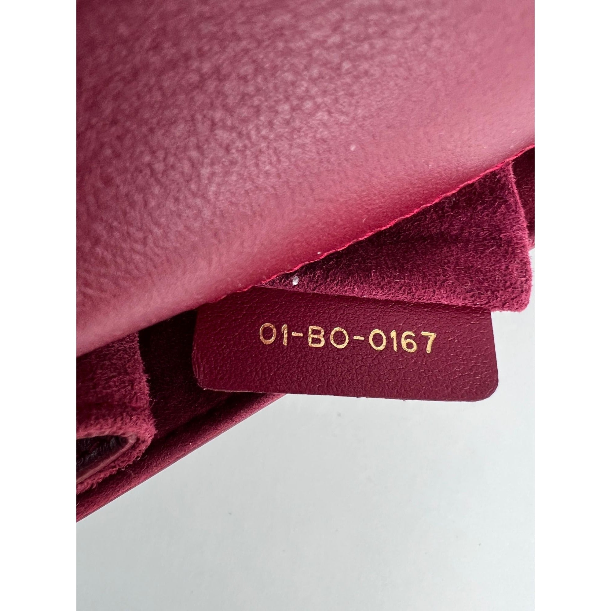 Christian Dior C&#39;est Dior Mini Flap Burgundy Leather Shoulder Bag