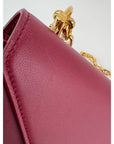 Christian Dior C'est Dior Mini Flap Burgundy Leather Shoulder Bag