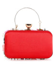 Floral Appliqué Evening Bag