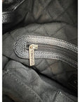 CHANEL Satin CC Large Black Bucket Shouler Bag