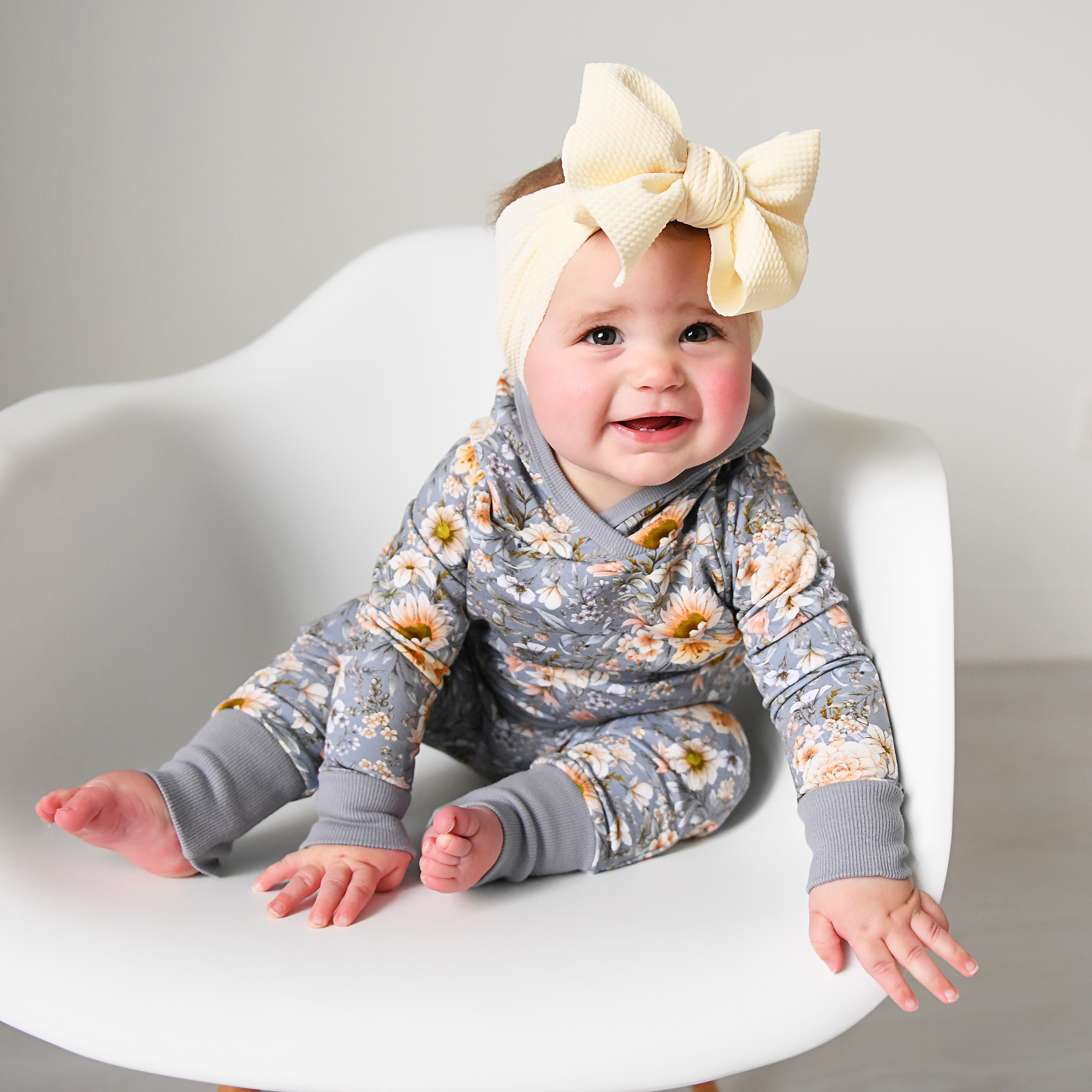 French Terry Bamboo Two Piece Hoodie Set Elodie Floral