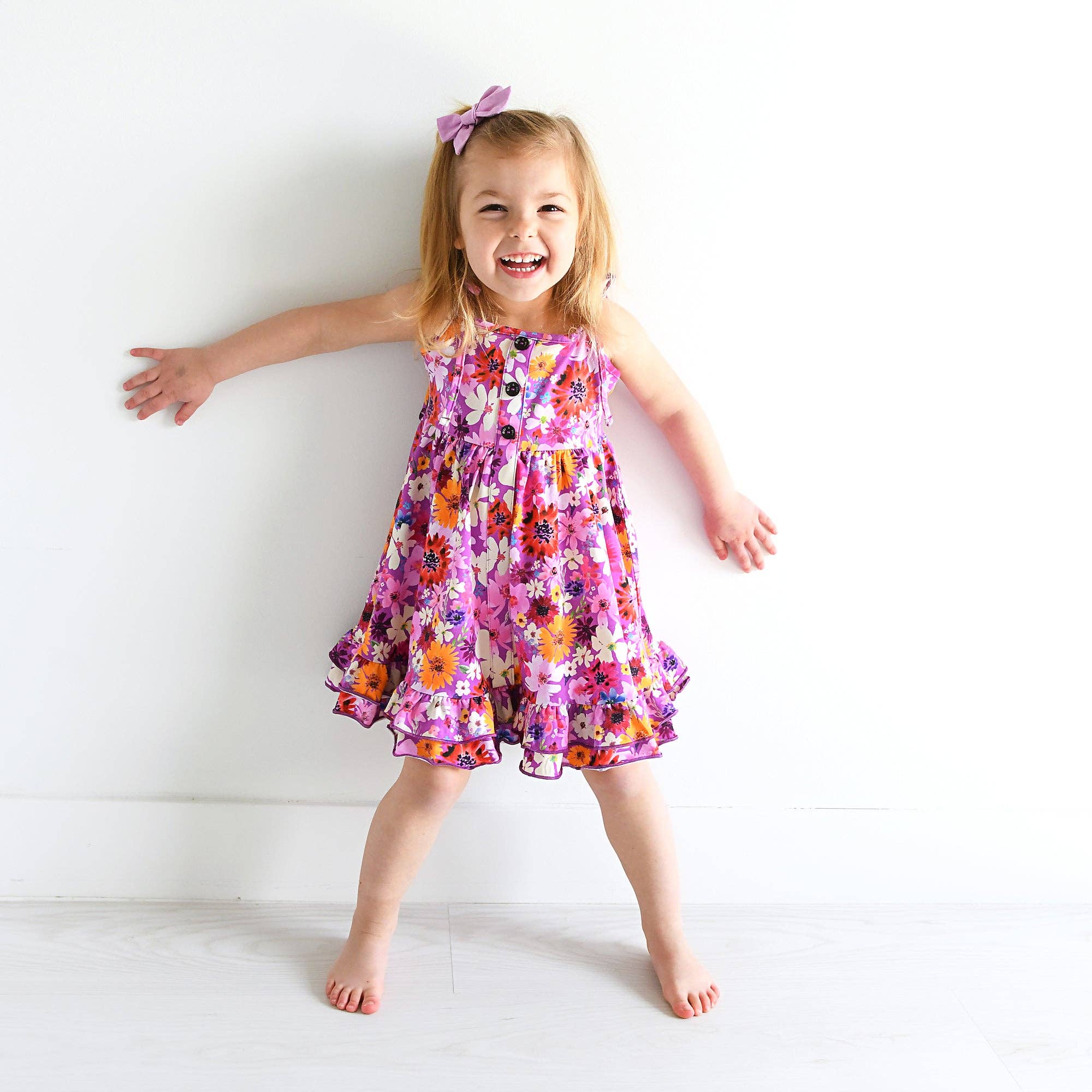Girls Clothes Dress Tie Twirl Dress Kaia