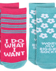 I Do What I Want Baby Socks Set