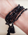 Midnight Tassel Drawstring Bracelet 811m