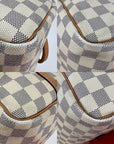 LOUIS VUITTON Speedy Bandouliere 30 Damier Azur Shoulder Hand Bag Added Insert Preowned