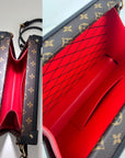 Louis Vuitton Petite Malle Patches Monogram Crossbody Clutch Bag Limited Edition RARE