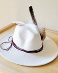 Boho Western Wedding Floral Hat Band Only Blush 952p