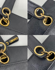 CHANEL Vintage Black Caviar Leather CC Zip Tote Shoulder Bag w/added insert  Pre owned
