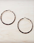 Extra Large Stainless Steel Leopard Hoop Earrings 219cd