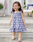 Americana Bamboo Smocked Dress - 4th of July