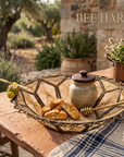Busy Bees Handwoven Iraca Basket