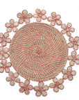Plumeria Handwoven Iraca Placemat
