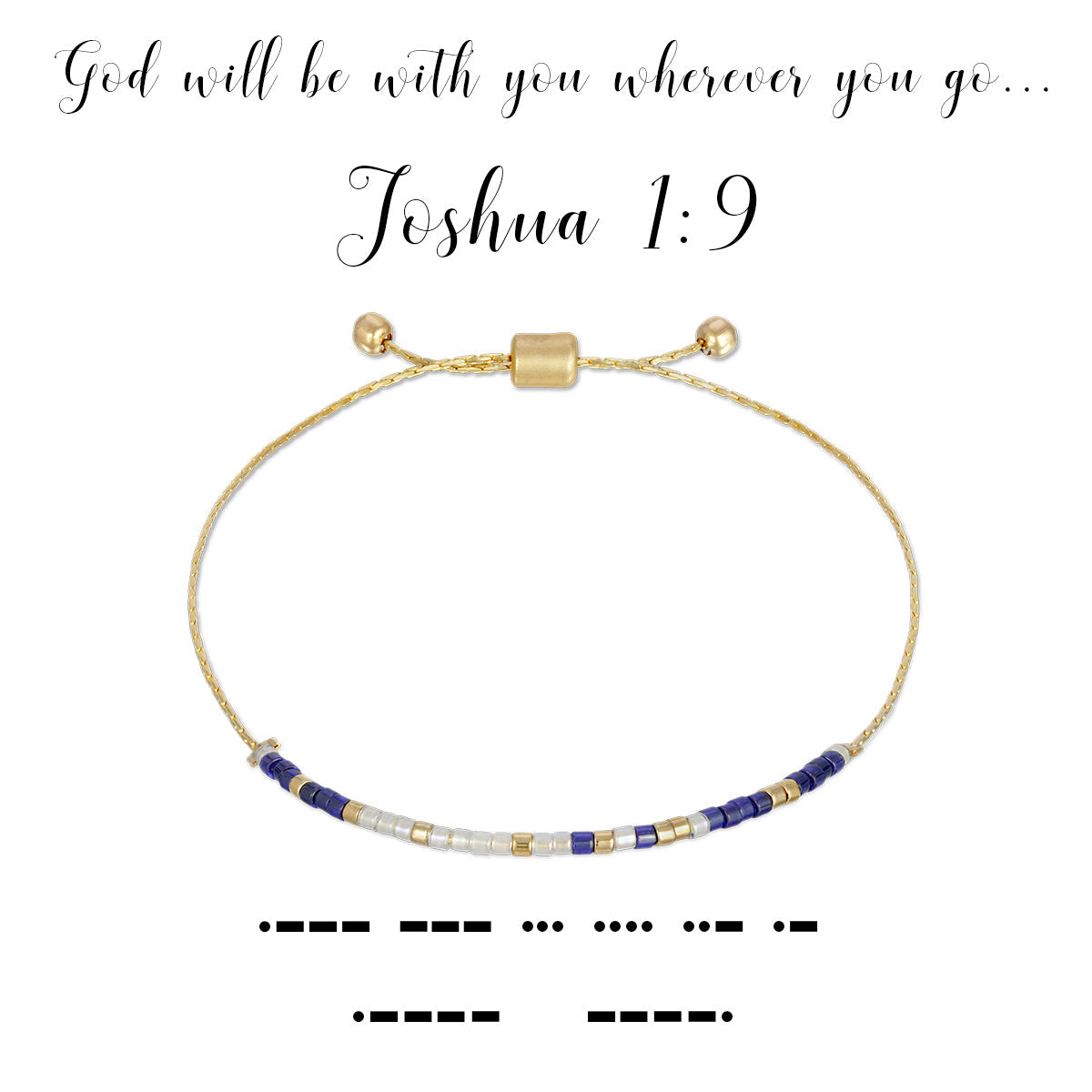 Dot &amp; Dash Joshua 1:9 Bracelet