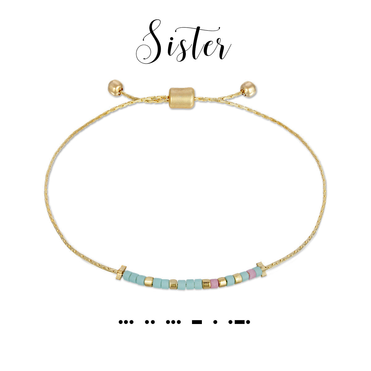 Dot &amp; Dash Sister Bracelet