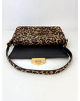 Prada Cavallino Leopard Calf Hair Shoulder Bag