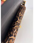 Prada Cavallino Leopard Calf Hair Shoulder Bag