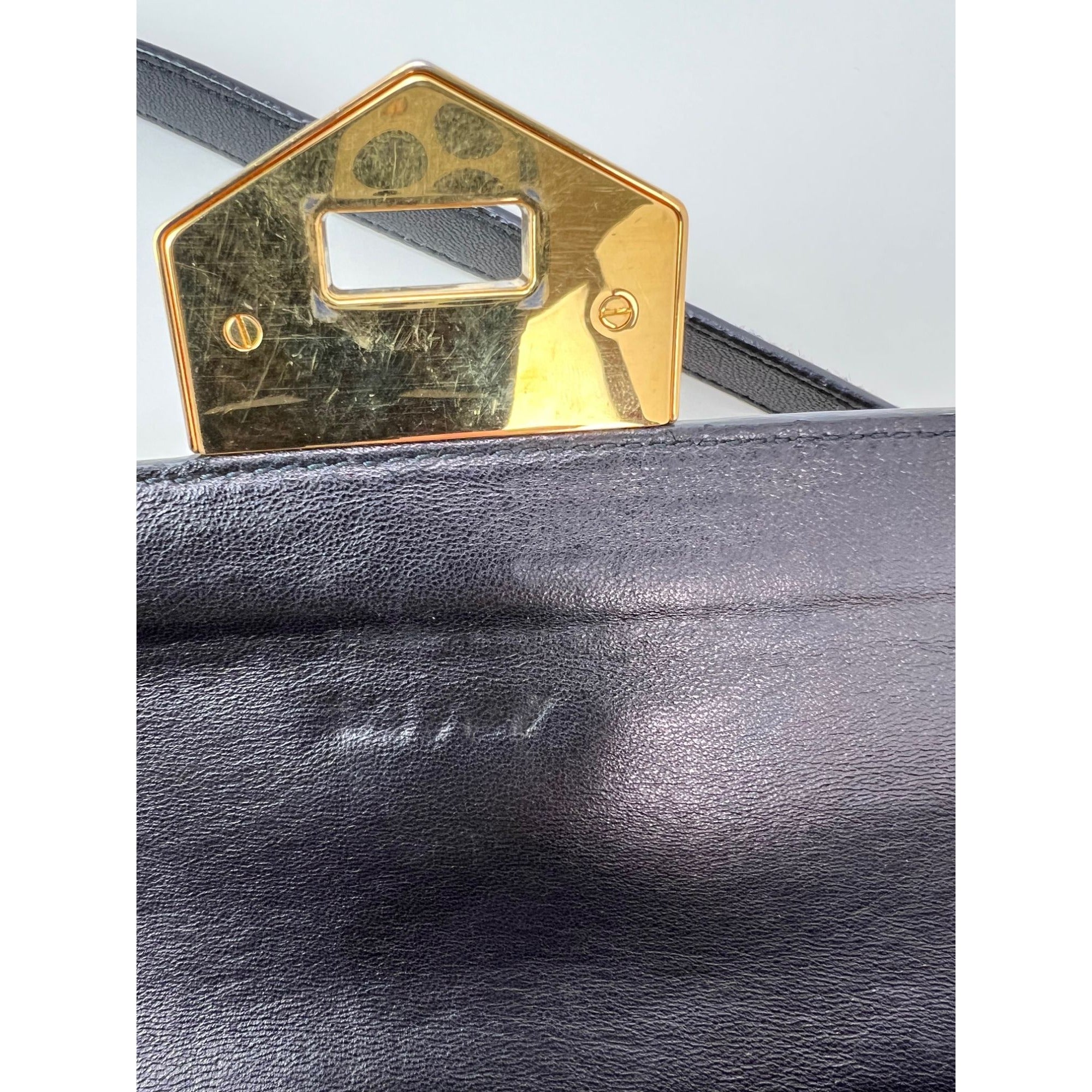 Prada Cavallino Leopard Calf Hair Shoulder Bag