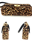 Prada Cavallino Leopard Calf Hair Shoulder Bag