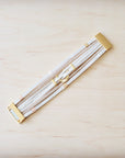 White & Gold Magnetic Cuff 811L