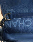 Chanel Quilted Mini Denim Shoulder Bag