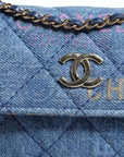 Chanel Quilted Mini Denim Shoulder Bag