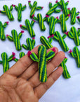 Cactus Blossom Handwoven Iraca Napkin Ring